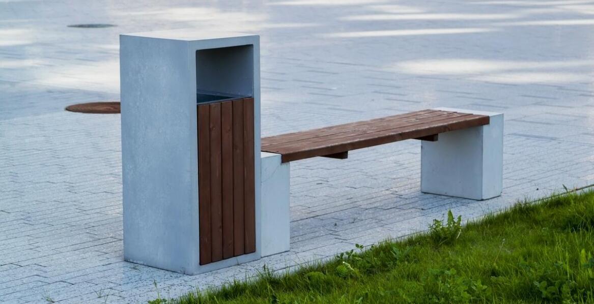 Innowacyjne betonowych ławek miejskich wzornictwo