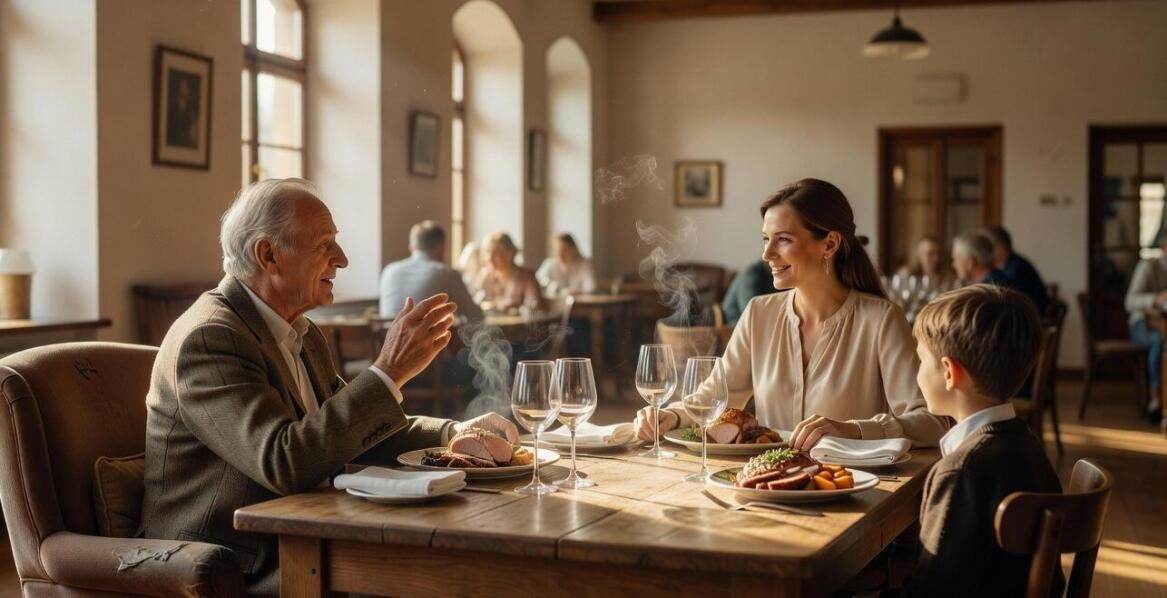 Obiad dla kilku pokoleń w restauracji — co decyduje o komforcie przy stole