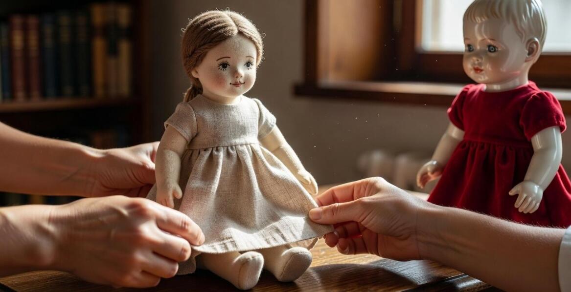 Kolekcjonerska lalka tekstylna kontra porcelanowa — co zmienia ekspozycję i pielęgnację